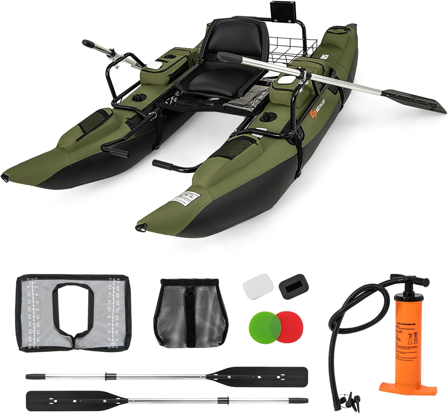 Adult Inflatable Belly Boat wi - Fishing Boat Seat recension och pris
