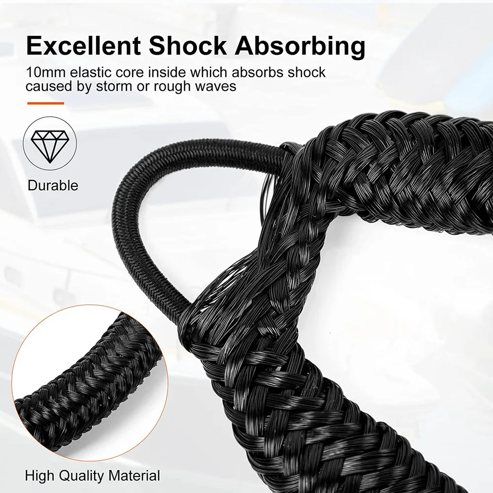 Boat Bungee Dock Line M8 Hook  - Fishing Boat Anchor recension och pris