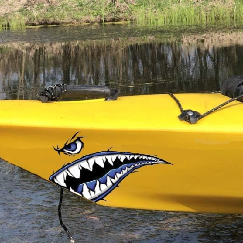 2PCS Shark Teeth Mouth Boat St - Fishing Boat Trailer recension och pris